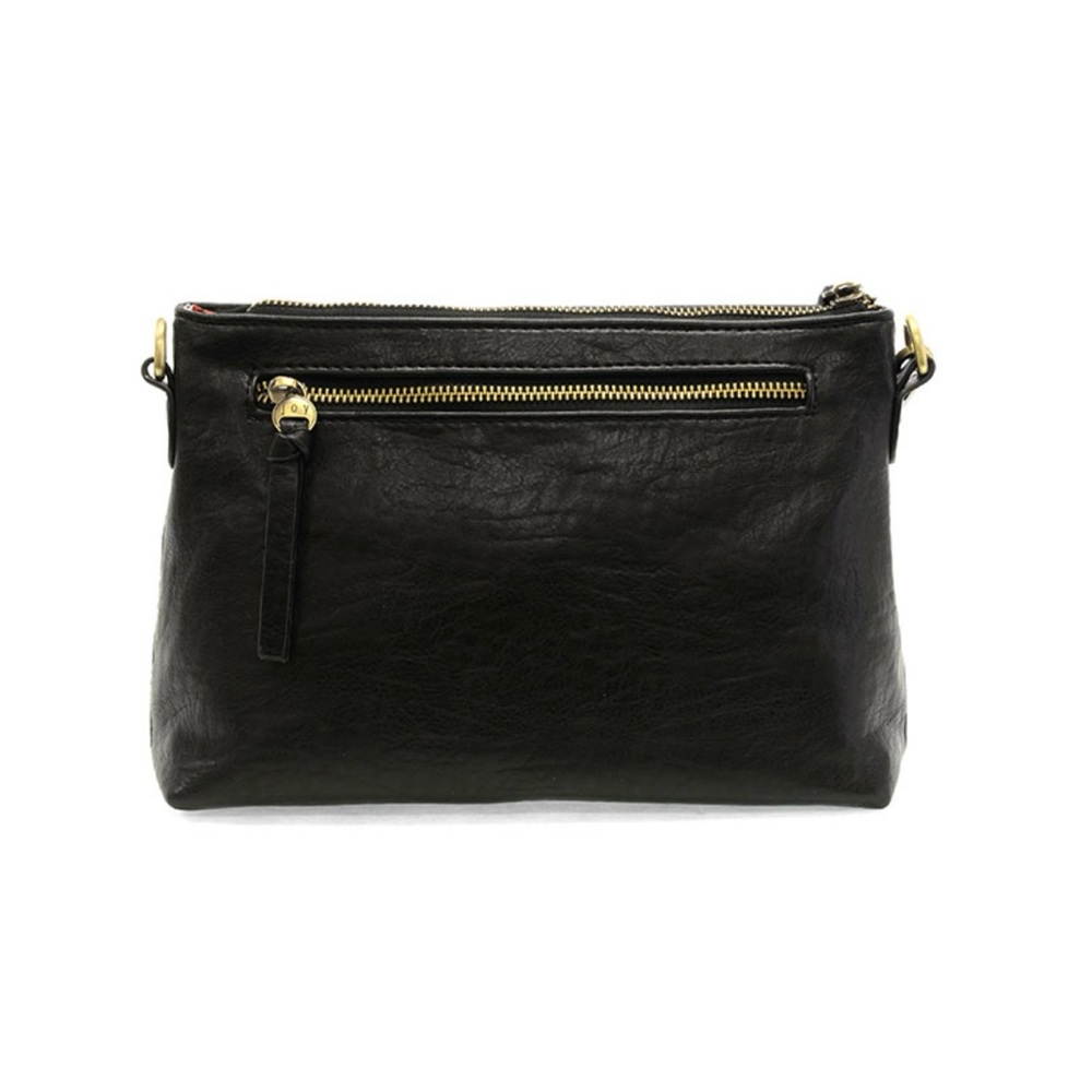 Joy Susan Black Oakley Whipstitch Clutch and Crossbody - Picture 4 of 12